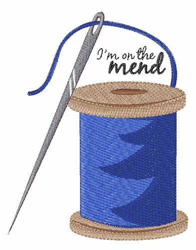 On The Mend Machine Embroidery Design