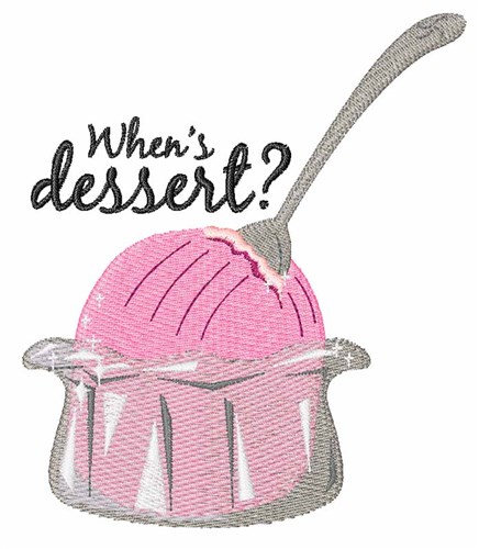 Whens Dessert Machine Embroidery Design