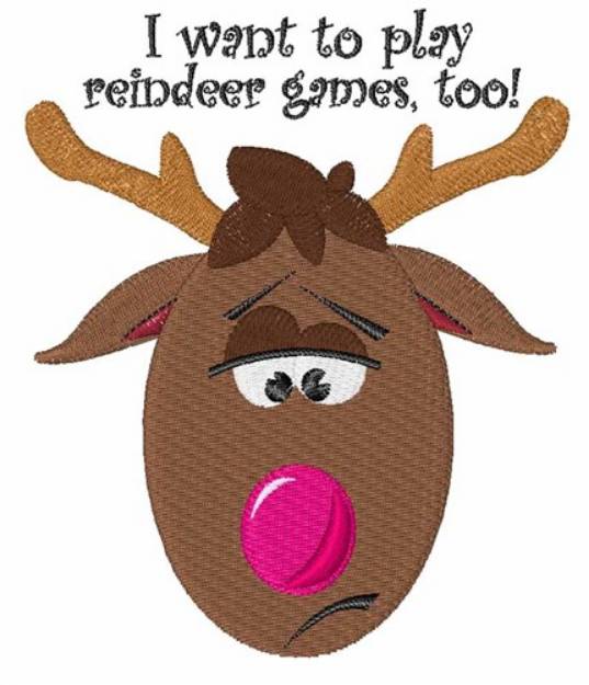 Picture of Reindeer Games Machine Embroidery Design