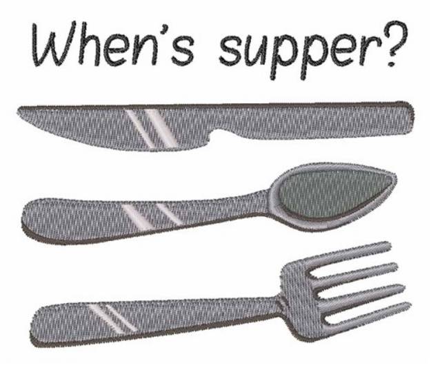 Picture of Whens Supper? Machine Embroidery Design