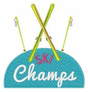 Picture of Ski Champs Machine Embroidery Design