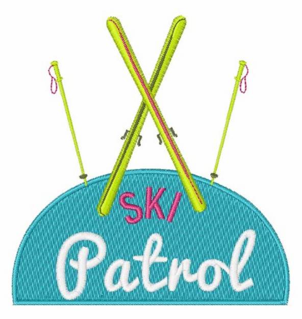 Picture of Ski Patrol Machine Embroidery Design