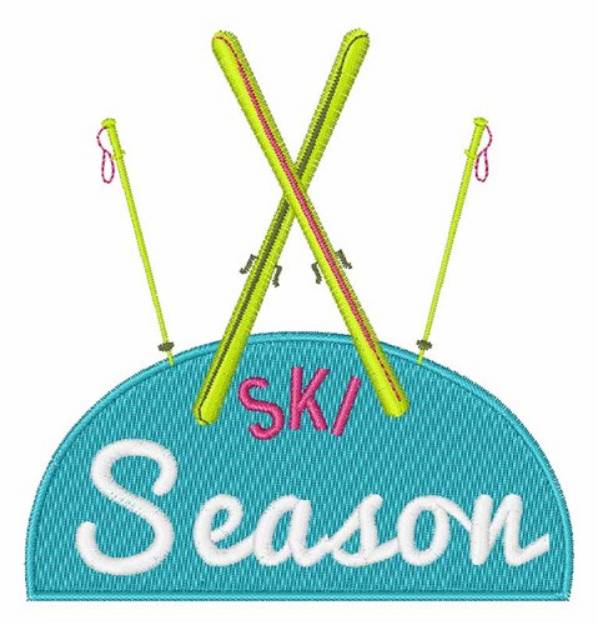 Picture of Ski Season Machine Embroidery Design