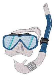 Picture of Snorkel Mask Machine Embroidery Design