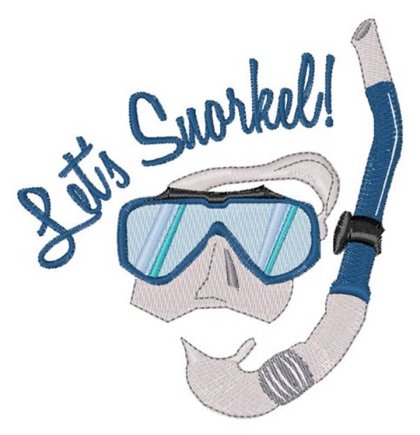 Picture of Lets Snorkel Machine Embroidery Design