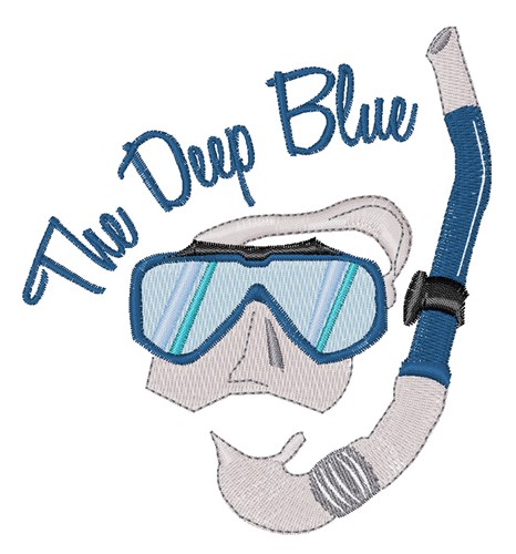 The Deep Blue Machine Embroidery Design