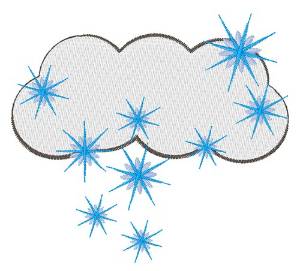 Picture of Snowy Cloud Machine Embroidery Design