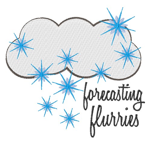 Forecasting Flurries Machine Embroidery Design