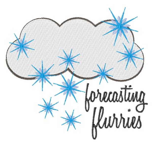 Picture of Forecasting Flurries Machine Embroidery Design