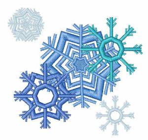 Picture of Snow Flakes Machine Embroidery Design