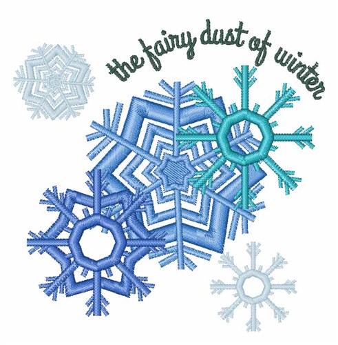 Winter Fairy Dust Machine Embroidery Design