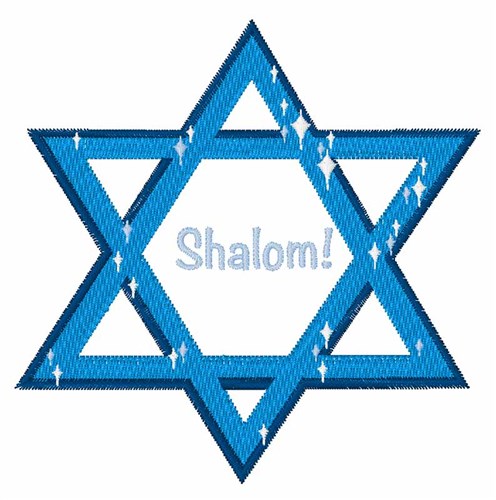 Shalom Machine Embroidery Design