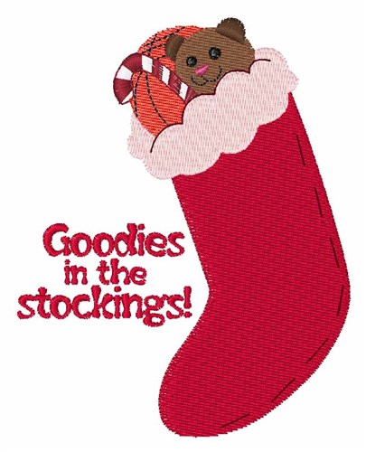 Goodies In Stockings Machine Embroidery Design