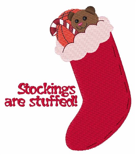 Stockings Stuffed Machine Embroidery Design