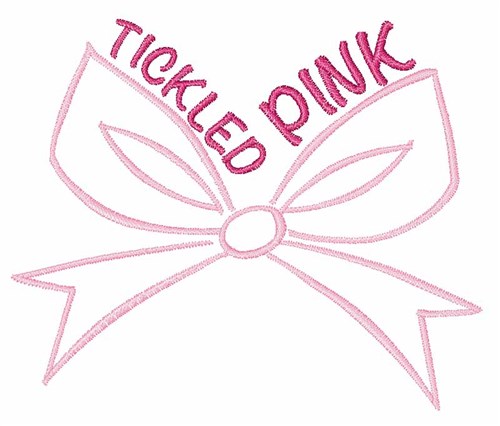 Tickled Pink Machine Embroidery Design