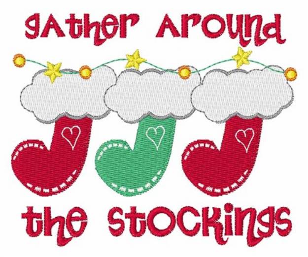Picture of The Stockings Machine Embroidery Design
