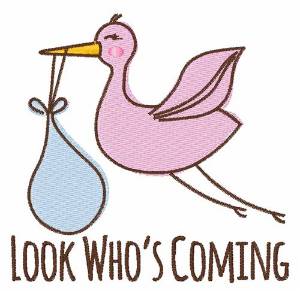 Picture of Look Whos Coming Machine Embroidery Design
