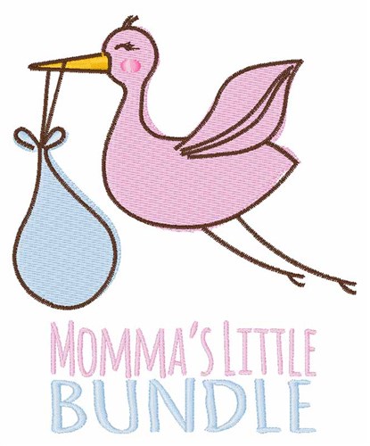 Mommas Little Bundle Machine Embroidery Design