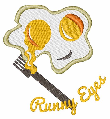 Runny Eyes Machine Embroidery Design