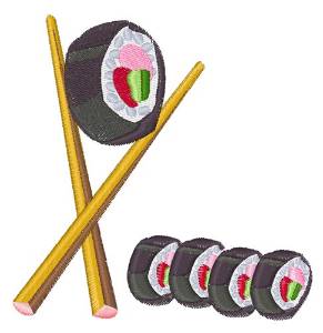 Picture of Sushi Rolls Machine Embroidery Design