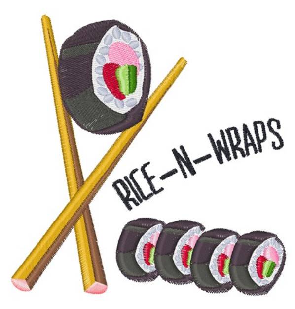 Picture of Rice N Wraps Machine Embroidery Design