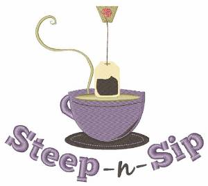 Picture of Steep N Sip Machine Embroidery Design
