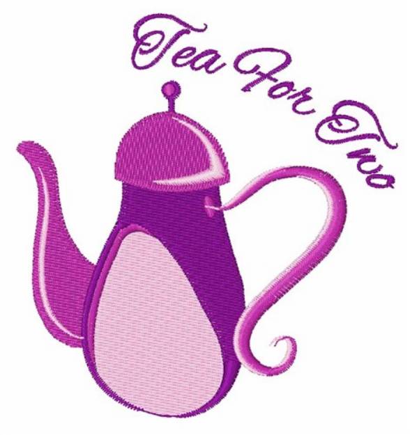 Picture of Tea For Two Machine Embroidery Design