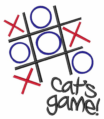 Cats Game Machine Embroidery Design