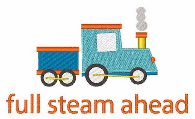 Picture of Full Steam Ahead Machine Embroidery Design