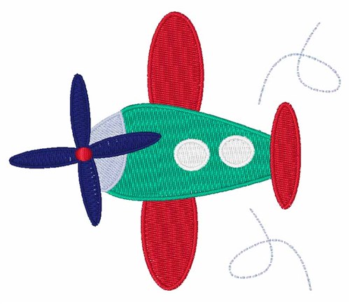 Airplane Machine Embroidery Design