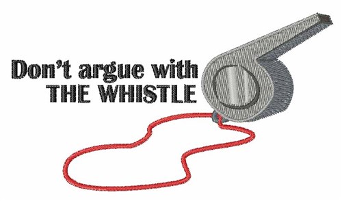 The Whistle Machine Embroidery Design