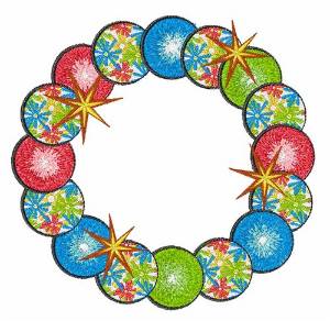 Picture of Ornament Wreath Machine Embroidery Design