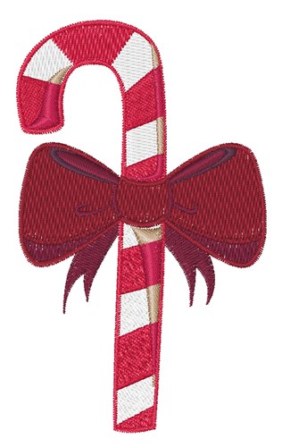 Candy Cane Machine Embroidery Design