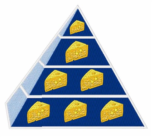 Cheese Pyramid Machine Embroidery Design