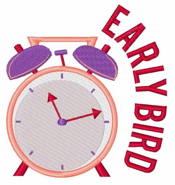 Picture of Early Bird Machine Embroidery Design