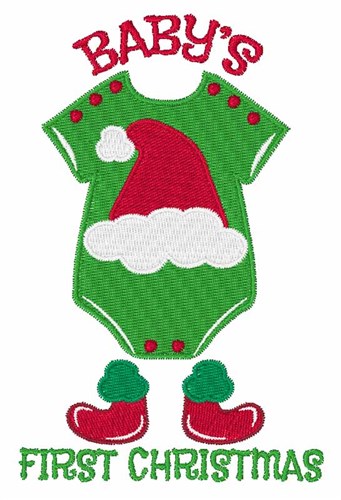 First Christmas Machine Embroidery Design