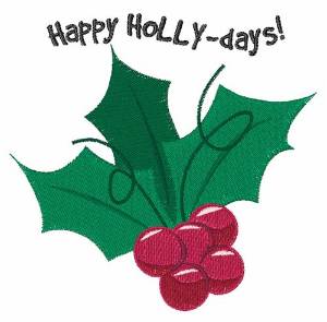 Picture of Happy Holly-days Machine Embroidery Design