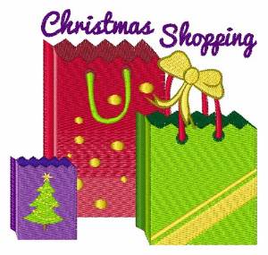 Picture of Christmas Shopping Machine Embroidery Design