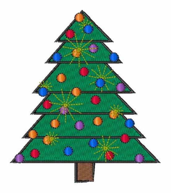 Picture of Holdiay Tree Machine Embroidery Design