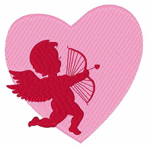 Valentine Cupid Machine Embroidery Design