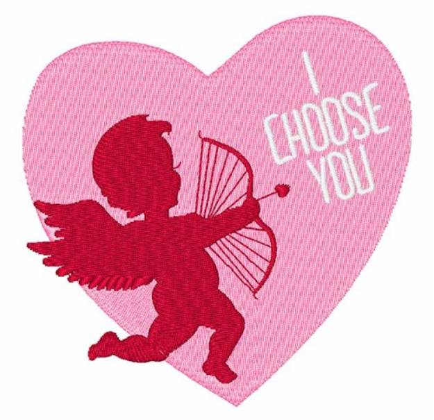 Picture of I Choose You Machine Embroidery Design