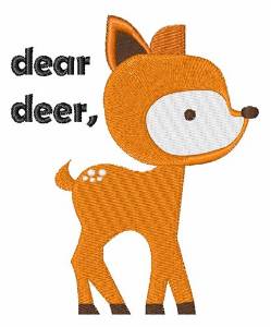 Picture of Dear Deer Machine Embroidery Design
