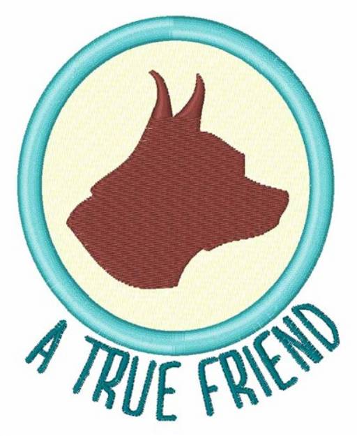 Picture of True Friend Machine Embroidery Design