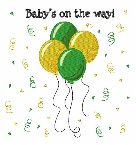 Baby On  Way Machine Embroidery Design
