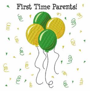 Picture of First Time Parents Machine Embroidery Design
