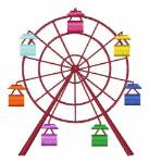 Picture of Ferris Wheel Machine Embroidery Design