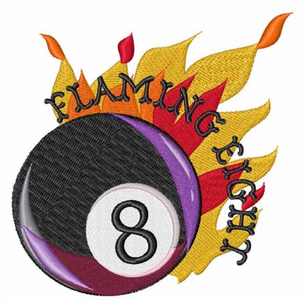 Picture of Flaming Eight Machine Embroidery Design