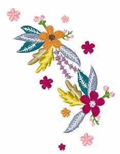 Picture of Pretty Flowers Machine Embroidery Design