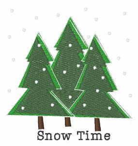 Picture of Snow Time Machine Embroidery Design