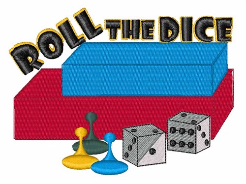 Roll The Dice Machine Embroidery Design